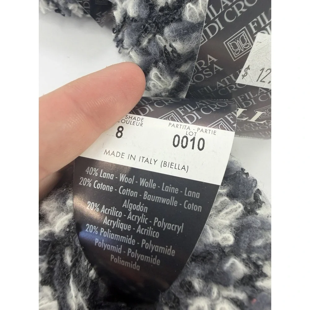 Filatura Di Crosa Yarn Folly Wool Blend Made In Italy Boucle